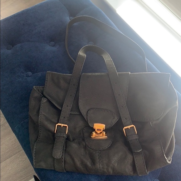 Carven leather bag